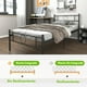thumbnail image 5 of Cama Individual de Metal FurnitureR con Cabecera y Pies de Cama Negro, 99x198 cm, 5 of 8