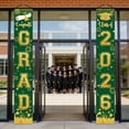 thumbnail image 4 of Class 2026 Green Gold Graduation Banner for Doorway Porch Flags Banners & Accessories Marks, 4 of 4