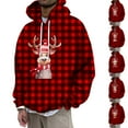 thumbnail image 6 of CONZONE Christmas Mens Hoodies Xmas Deer Hoodie for Men Graphic Long Sleeve Pullover Hooded Sweatshirt Soft Fall Winter Sweatshirts With Pocket, 6 of 6