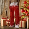thumbnail image 2 of Hfolob Pants For Men Male Autumn Winter Christmas Home Pants Fully Printed Cordless Pocket Holiday Celebration Pants Outdoor Pants, 2 of 4