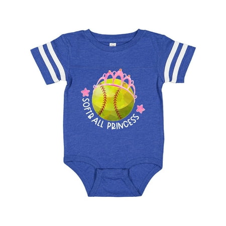 

Inktastic Softball Princess- Tiara Gift Baby Girl Bodysuit
