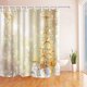 thumbnail image 1 of ABPHQTO Cortina de baño de tela de poliéster con estampado de patrón dorado navideño clásico navideño, cortina de ducha de baño 160x180 cm, 1 of 1
