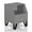 Gray, variant on Furniture of America Clement 1-Drawer End Table, Light Blue