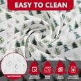 thumbnail image 4 of Christmas Tablecloth 60x84 Inch Rectangle, Washable Merry Christmas Tree Vintage Waterproof Table Cloth Seasonal Winter Holiday Scallop Edge Dining Table Cover Home Party Decorations, 4 of 6