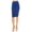 Royal Blue, variant on Women's High Waist Knee Length Pencil Skirt, Techno Crepe Classic Office Style