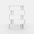 thumbnail image 4 of Ada Home Decor 5 Shelf Bookcase Multiple Tier Open Shelf Modern Book Case, White, 4 of 7