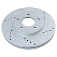 thumbnail image 5 of TRQ Front Performance Brake Rotors Set Premium G-Coated Cross Drilled & Slotted Fits Select 2006-2011 Chevrolet HHR, 5 of 5