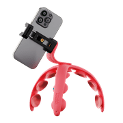 Tenikle Pro Light Weight Mini Adjustable Tripod for Cameras, Smartphones, and GoPro Volcano Red