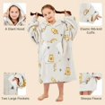 thumbnail image 5 of Wearable Blanket Hoodie for Kids, Sherpa Oversized Sweatshirt Blanket Flannel with Hood Pocket and Sleeves (Cat), 5 of 7