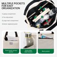 thumbnail image 5 of XINLANER Tote Bag for Women, Lightweight Work Handbag Teacher Nurse Quilted Shoulder Bag for School Travel Gym, 5 of 7