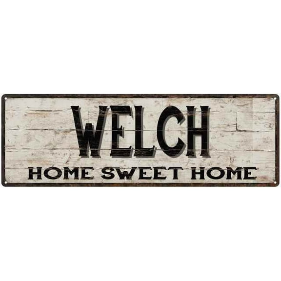WELCH Rustic Home Sweet Home Sign Gift 6x18 Metal Decor 206180084259