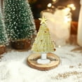 thumbnail image 4 of Honeeladyy Glass Christmas Tree Figurine Mini Glass Tree for Holiday Decor, Miniature Winter Trees as Tabletop Ornaments Centerpieces, Festival Gifts for Christmas Home Decor Craft Party, 2.4x1.4in, 4 of 6