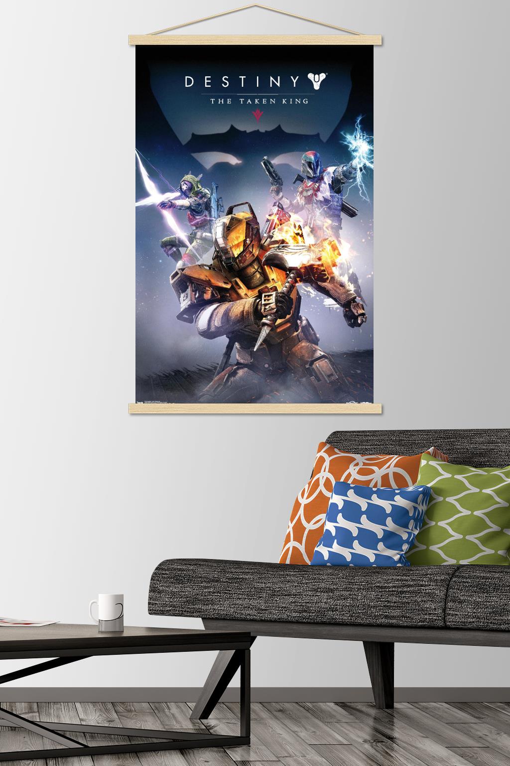 Destiny: Taken King - Key Art Wall Poster with Wooden Magnetic Frame, 22.375" x 34"
