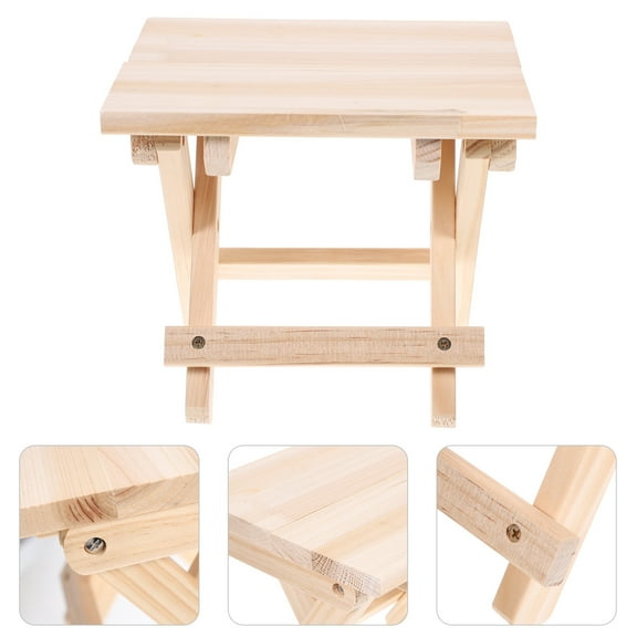 PBPBOX 1Pc Solid Wood Decorative Stool for Simple Household Use