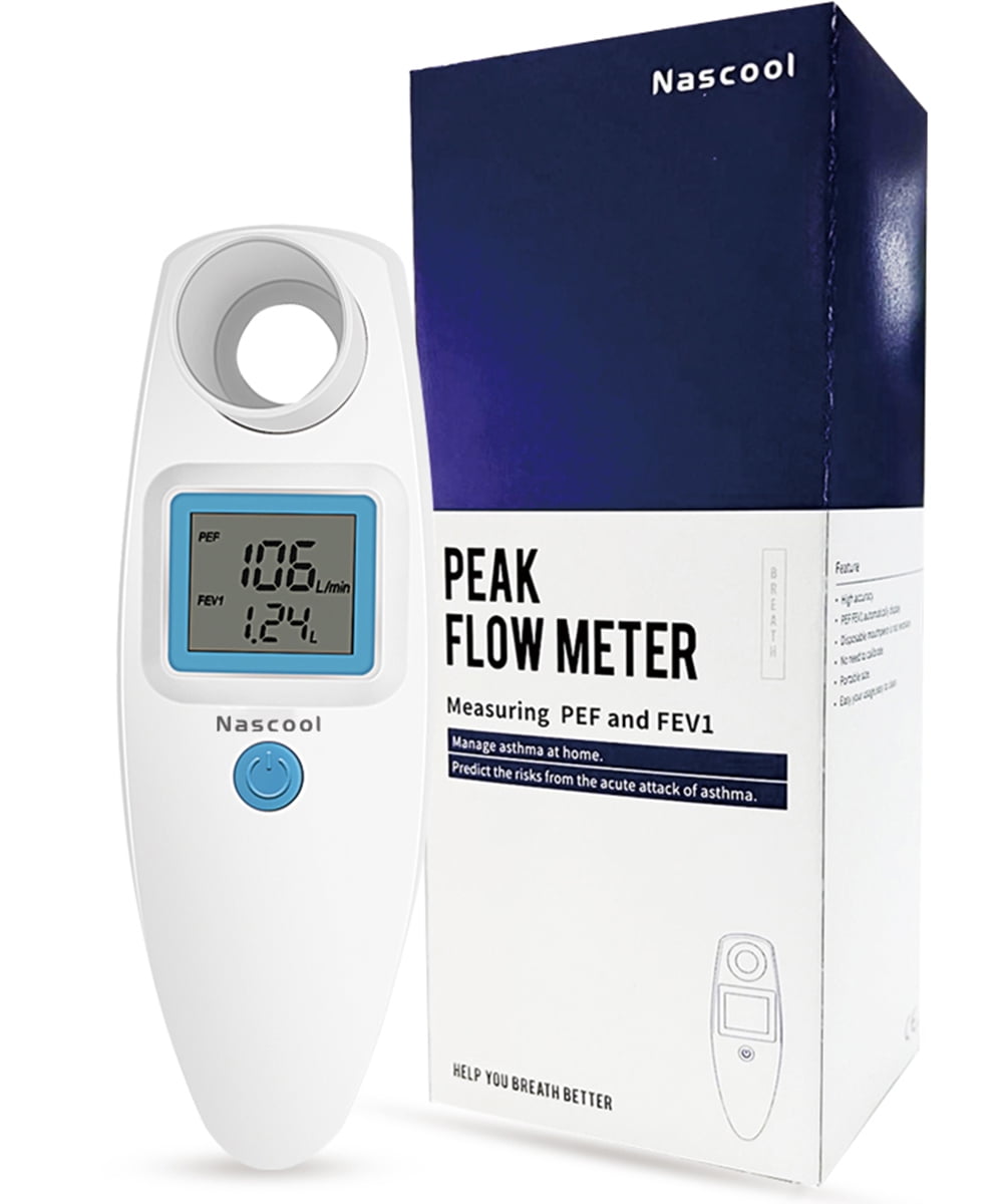 Digital Peak Flow Meter Spirometer Asthma COPD for Adults Kids Portable
