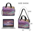 thumbnail image 3 of 16" Laptop Briefcase for Work Travel Laptop Shoulder Bag Carrying Handbag Laptop Case Purple Trees, 3 of 8