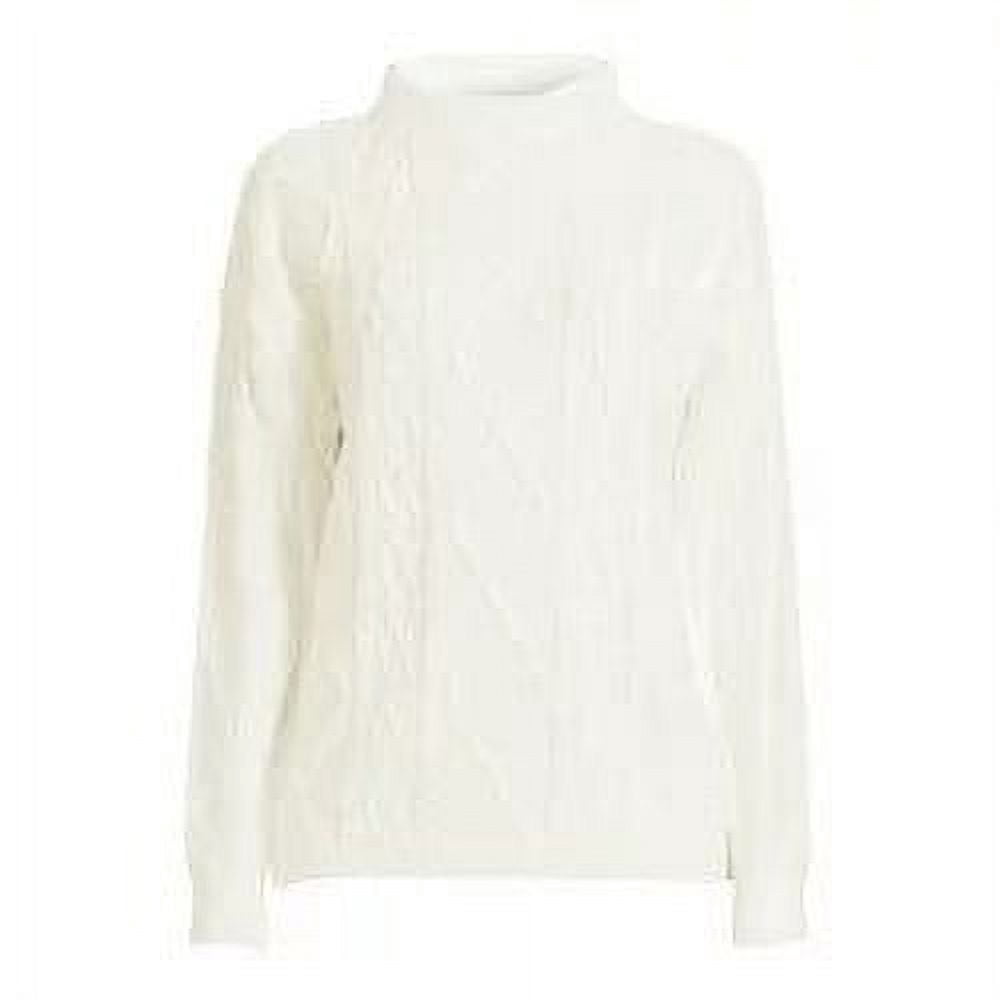 Love by Design Women's Juniors Mixed Cable Knit Sweater with Long Sleeves, Midweight
