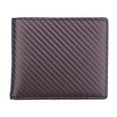 thumbnail image 2 of Carbon Fiber Pattern PU Leather Fiber Pattern Bifold Short Wallet for Men Small Wallets Thin Slim Card Purse Money Bags, 2 of 4