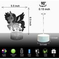 thumbnail image 5 of YSITIAN Horse 3D Led Illusion Lamp Horse Night Light for Kids Remote & Smart Touch 16 Colors Changing G1116-461, 5 of 7