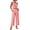 Pink, variant on Linen Cotton Two Piece Pant Set For Women Business Casual Pleated Straight Leg Easy Vacation Daywear Summer Functional Daily Wear For Weekend For Vacation