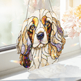 thumbnail image 5 of 89Bloom Cocker Spaniel Stained Glass Hologram Ornament, Dog Stained Glass Suncatcher Ornaments Home Decor, Dog Holographic Ornaments, 5 of 7
