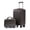 Brown, variant on 14"/20" 2 pcs/set in ABS Spinner Wheel Luggage, with Combination Lock and Front Opening Design, 14" Cosmetic Case (Red)