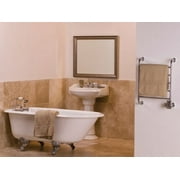 Warmrails Regent Wall Mount Towel Warmer, Chrome, 25.25-Inch Height, 25.5 inch Width, Plug In or Direct Wire – Model HSRC