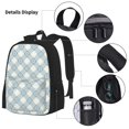 thumbnail image 3 of Balery Daisy Plaid Blue Mochila escolar 3 en 1 para niños: mochila resistente con lonchera térmica y estuche para lápices. Mochila escolar para niños y niñas., 3 of 7