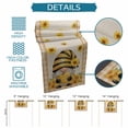 thumbnail image 6 of Sunflower Gnomes Table Runner 72 Inches, Summer Botanical Bee Yellow Plaid Rustic Bed Runner Dresser Scarves Tabletop for Indoor Outdoor Parties/Ceremony/Banquet, 18" x 72", 6 of 9