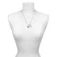 thumbnail image 2 of Delight Jewelry Silvertone Irish Flag Shamrock She is Clothed in Stength and Dignity Charm Necklace, 20"+3", 2 of 4