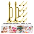 thumbnail image 4 of CIMAXIC musical instruments toy 10Pcs Miniature Musical Instruments Miniature Trumpet Tiny Instruments Miniature House Decor,1.73"X0.59"X0.39", 4 of 4