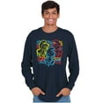 thumbnail image 5 of Smurfs Characters Retro 90s Graffiti Long Sleeve TShirt Men Women Brisco Brands S, 5 of 6
