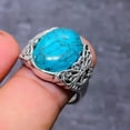 thumbnail image 2 of Natural Santa Rosa Turquoise 925 Sterling Silver Jewelry Ring Size 7, 2 of 2
