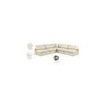 thumbnail image 2 of Meridian Furniture Comfy Cream Faux Leather Modular Sectional, 2 of 11