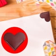 thumbnail image 4 of Wovilon Tools Home Improvement Leather Bookmark Heart-Shaped Page, Handmade Bookmark, Heart-Shaped Page Corner , Cute Bookmarks Accessories For Women Present Reading Book Lovers, 4 of 9