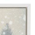 thumbnail image 3 of Kate and Laurel x Bomobob Collaboration Snow Day Framed Canvas Wall Art, 18x24 White, Decorative Holiday Art for Wall, 3 of 6