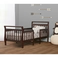 Dream On Me Emma 3in1 Convertible Toddler Bed, Espresso