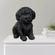 thumbnail image 5 of Figura creativa de perro, estatua de animal, escultura de resina, para mesa, sala de estar o cualquier espacio del hogar. Negro, 5 of 9