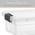 thumbnail image 3 of Superio Clear Storage Box with Lid, 2.3 Quart Plastic Container Bins for Organizing, Stackable Crates, BPA Free, Non Toxic, Odor Free, Organizers for Home, Office, School, and Dorm, 18 Pack, 3 of 9