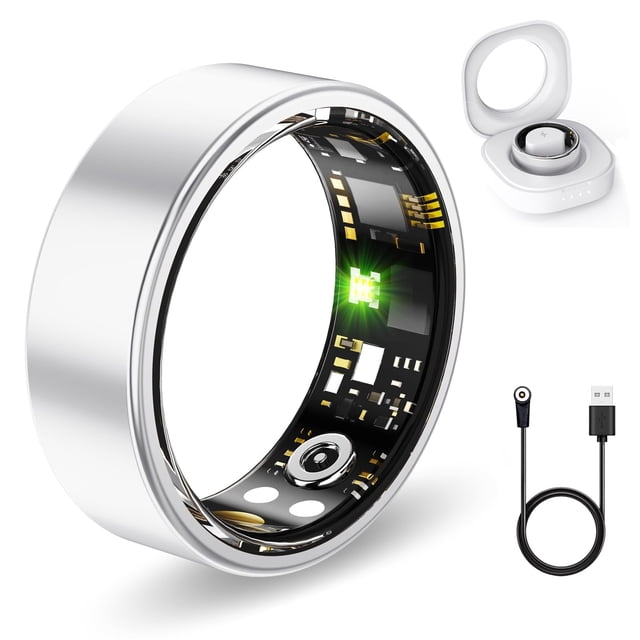 Rastreador de actividad física Smart Ring FKGZJF, frecuencia cardíaca y oxígeno en sangre