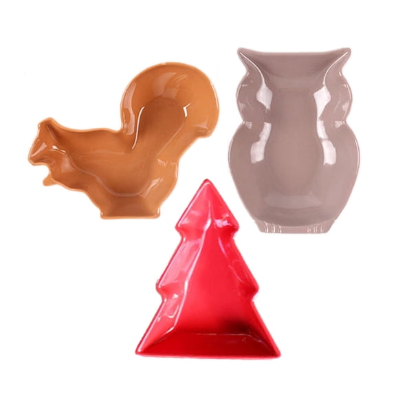 Raindrops Animal Shape Ceramic Fruit Bowl Light Brown 1Pcs for Restaurant Use