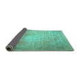 thumbnail image 2 of Ahgly Company Indoor Round Persian Turquoise Blue Traditional Area Rugs, 4' Round, 2 of 4