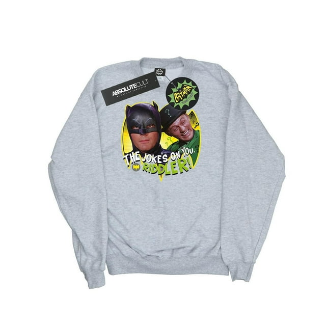 DC Comics Mens Batman TV Series The Riddler Joke Sweatshirt