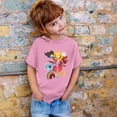 thumbnail image 3 of Hienoo Toddler Girls Graphic T-Shirt Short Sleeve Round Neck T Shirt Summer Casual Tee Shirt, 3 of 3