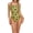 Gold, variant on Printed One Piece Thin Strap Athletic Swimsuit, Team or Practice Swimwear for Girls and Women (FN040) - Multi Blue - 34