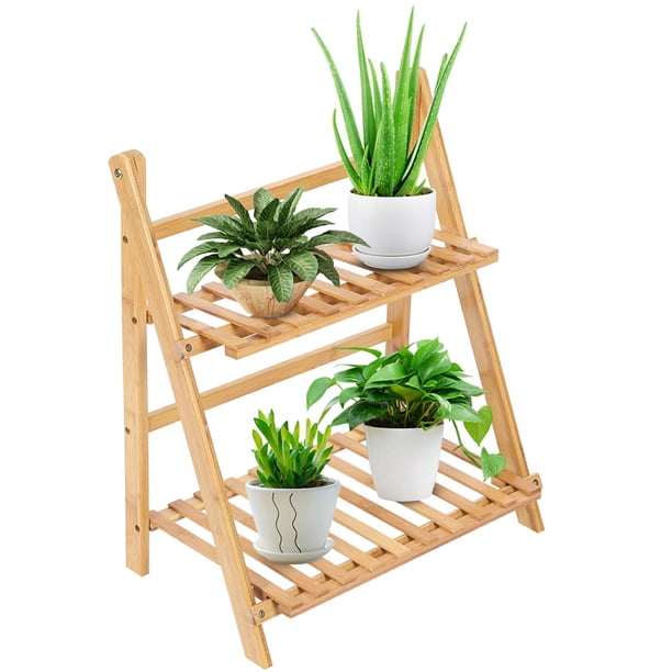 Estante Para Plantas De Bambú, Estante Para Flores, Soporte Para Macetas, Estante Para Plantas, Decoración Del Hogar Para Sala De Estar, Balcón, Jardín, Decoración Interior Y OTVIAP Flower Shelf