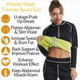 thumbnail image 4 of Naturalour Women Waist Trainer Jacket Hot Sweat Shirt Weight Loss Sauna Suit Workout Body Shaper Neoprene Top Long Sleeve, 4 of 5
