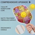 thumbnail image 4 of Pickleball Paddles Set Of 1, Fiberglass Surface, Rose Flowers Print, 1 Paddle, 2 Balls & Bag, 4 of 5
