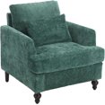 thumbnail image 6 of Modern Accent Chair, Single Sofa Arm Chair with Cushion Back, Mid-Century Modern Upholstered Armchair Reading Club Chair for Living Room,Bedroom,Lounge, 6 of 7