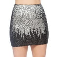 thumbnail image 4 of Women's Sparkly Sequin Stretchy Bodycon Party Night Out Pencil Mini Skirt, 4 of 5